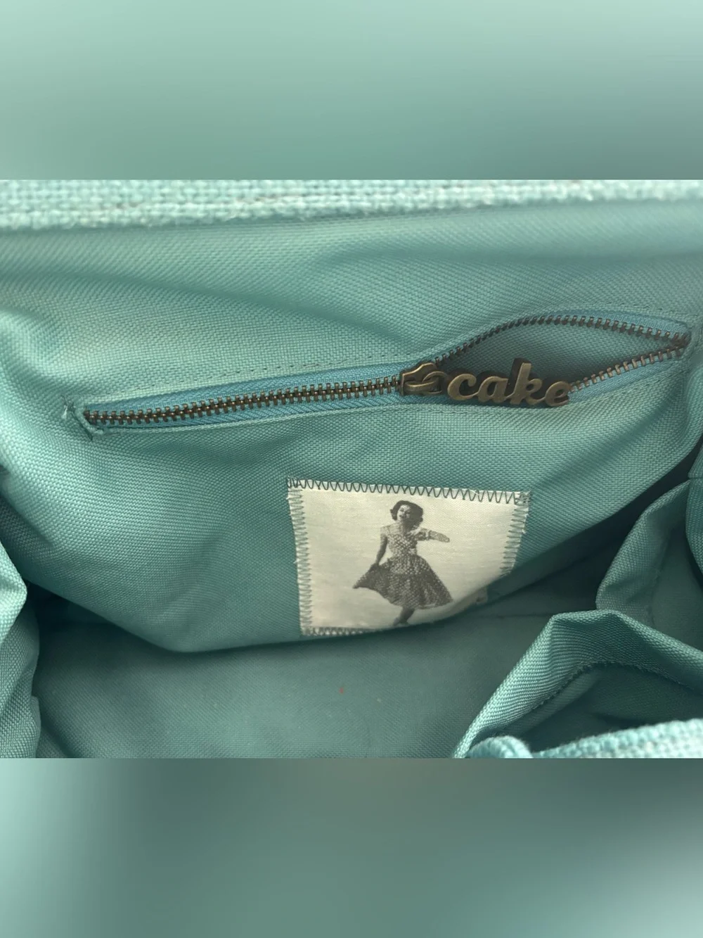 CAKE Diaper Bag- Teal, Brown & Cream